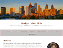 Tablet Screenshot of marilynluberphd.com